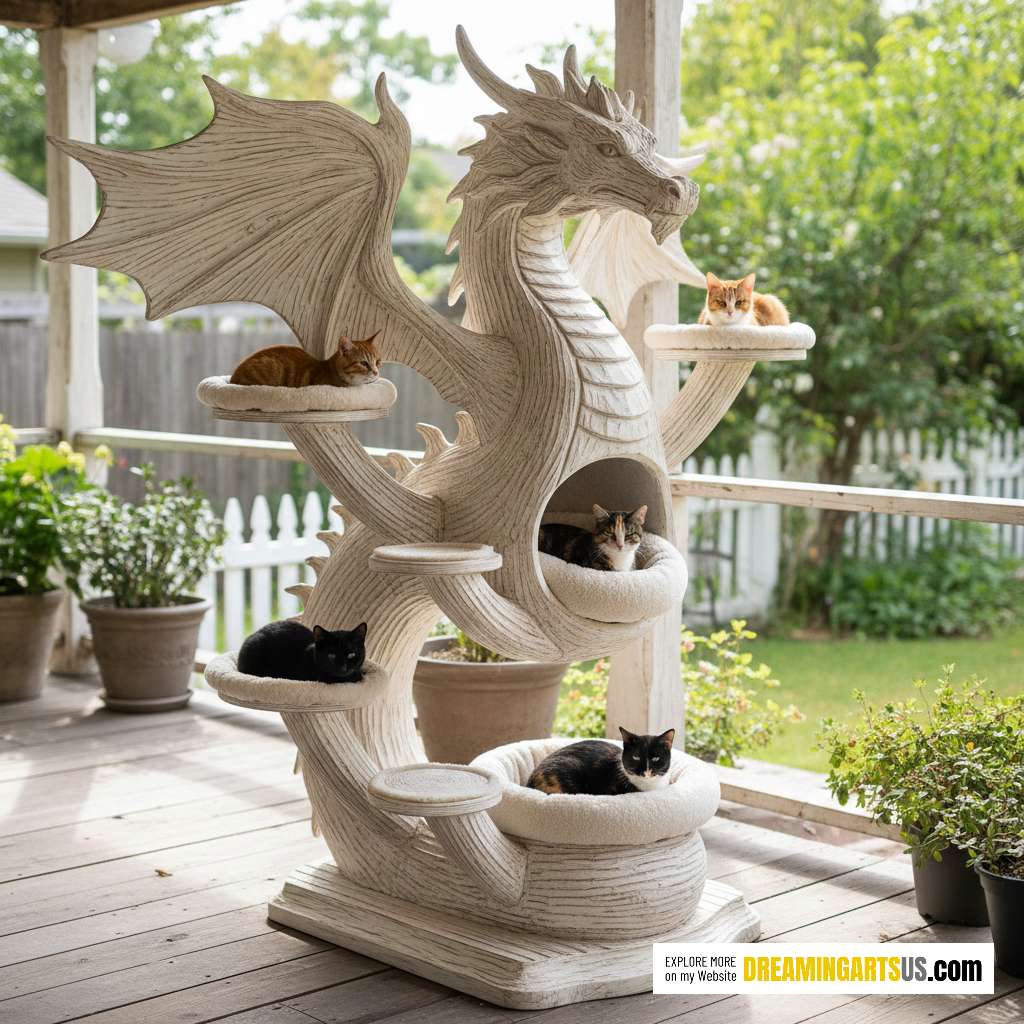 dragon shaped cat tree