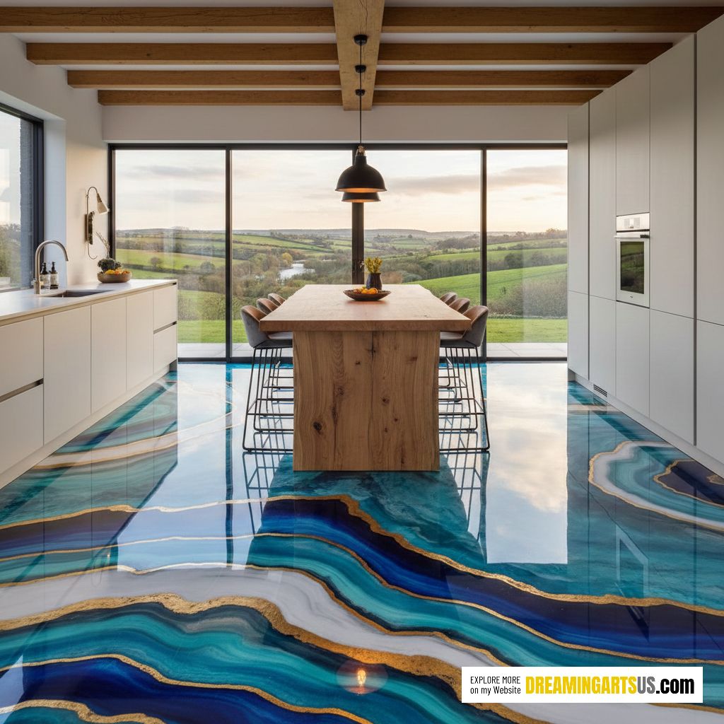 Epoxy Agate Flooring