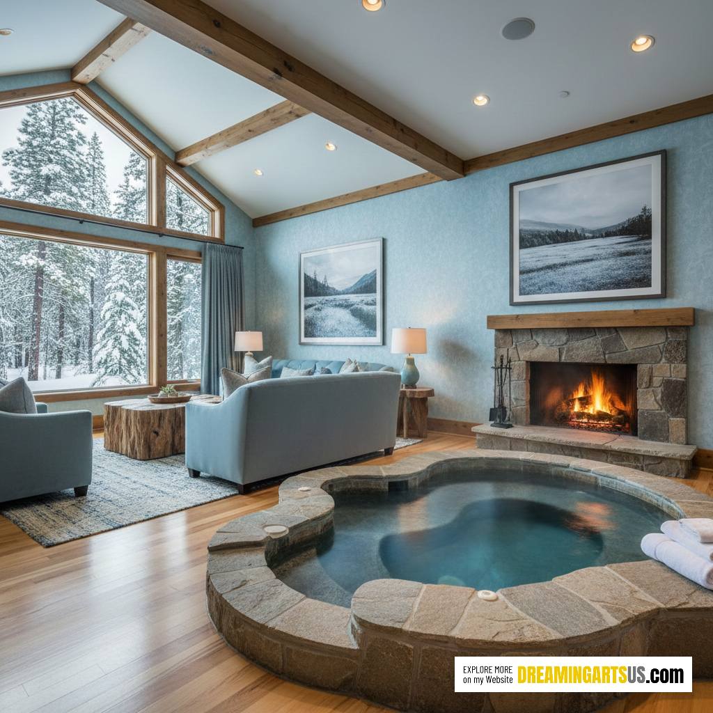 Floor built-in Hot Tub