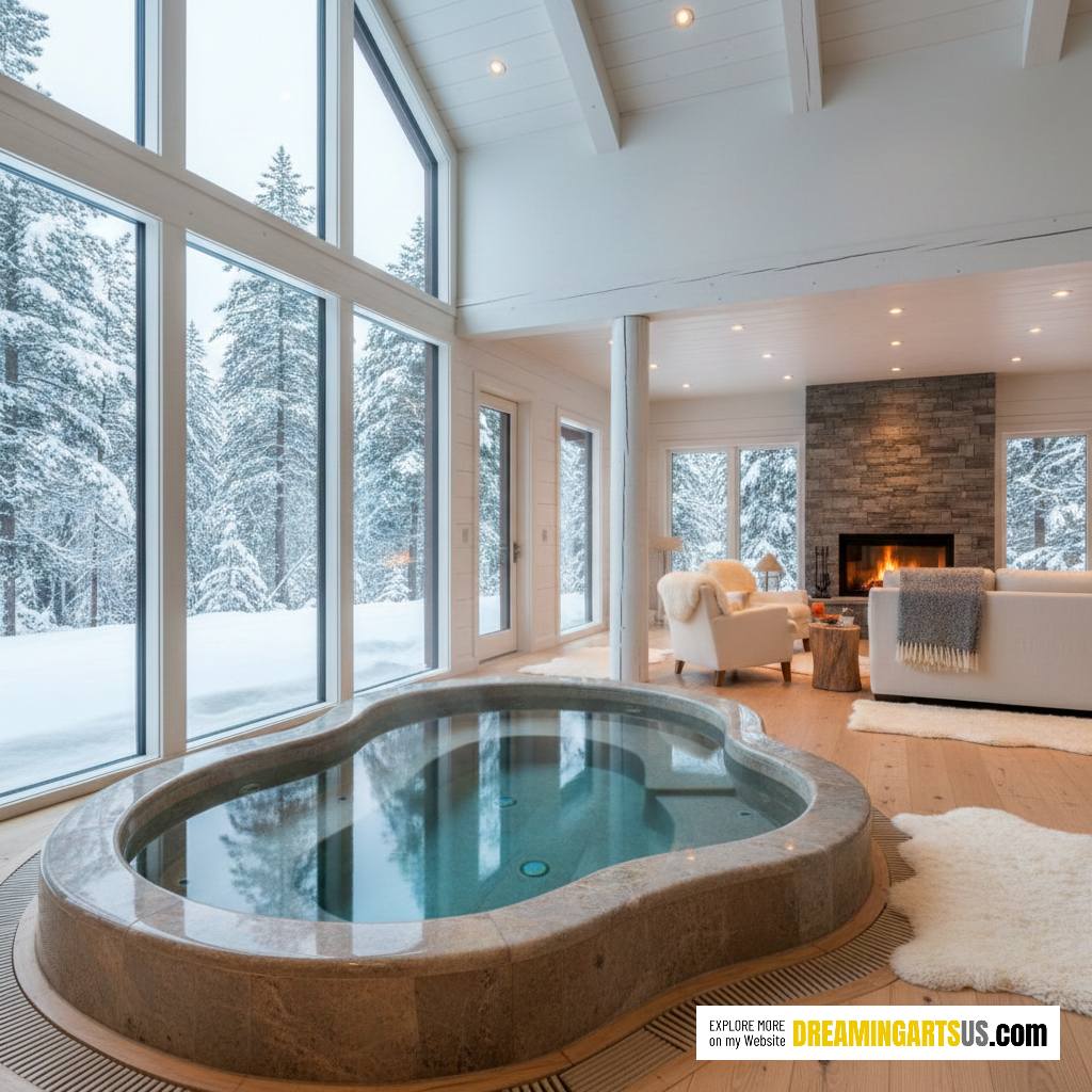 Floor built-in Hot Tub