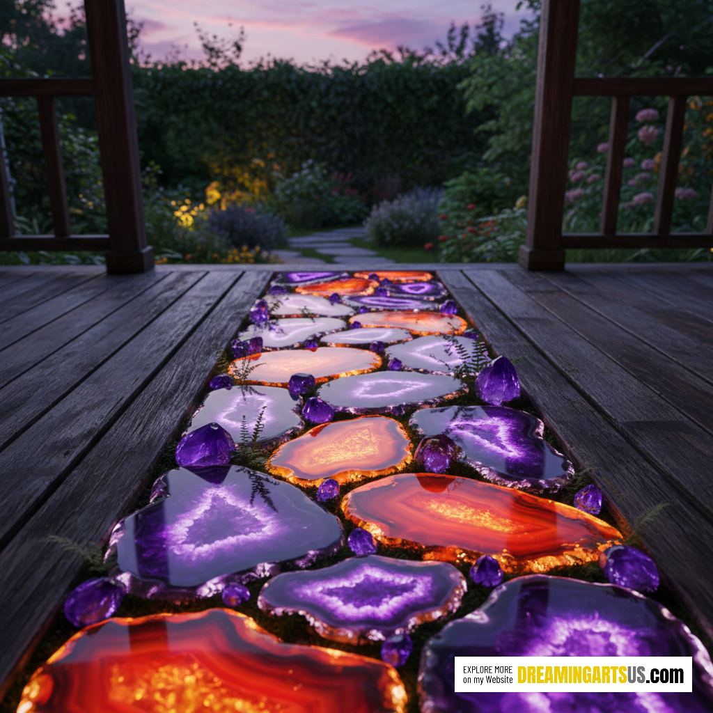 Walkway Made Of Gemstones