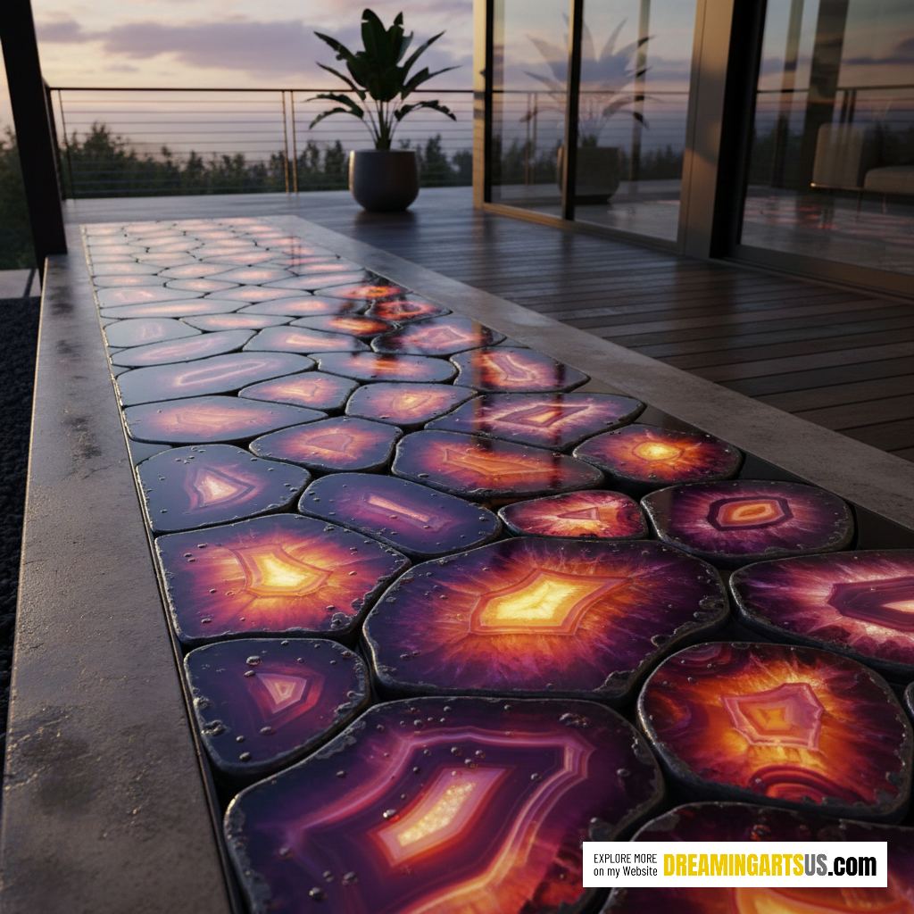 Walkway Made Of Gemstones