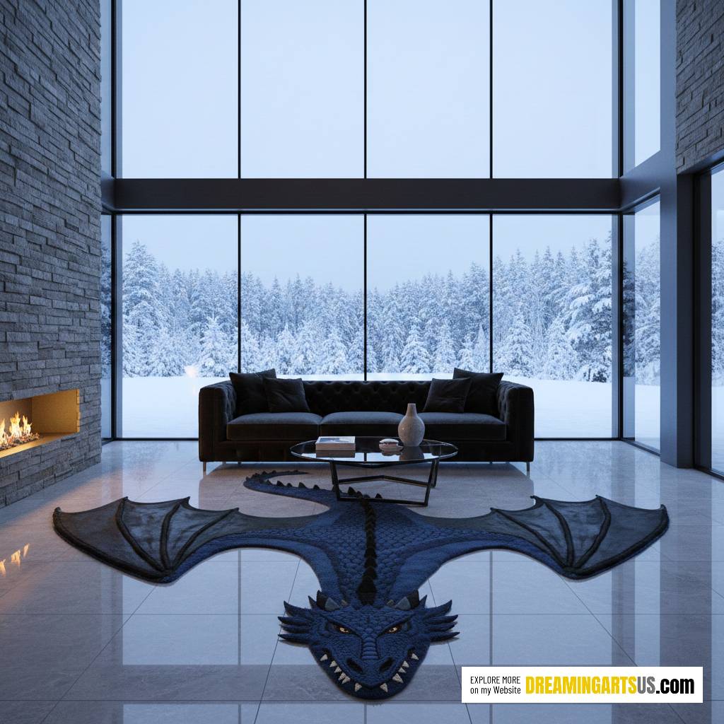 Fur Dragon Rug