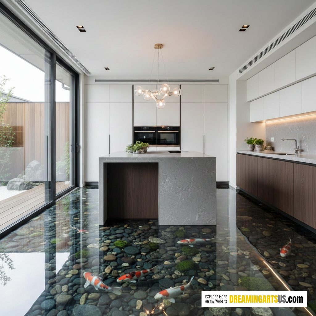 Koi Pond Aquarium Flooring