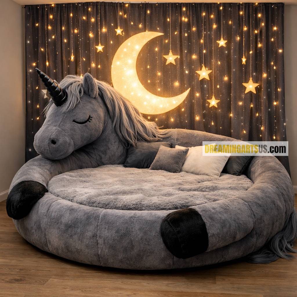 Unicorn Shaped Bed
