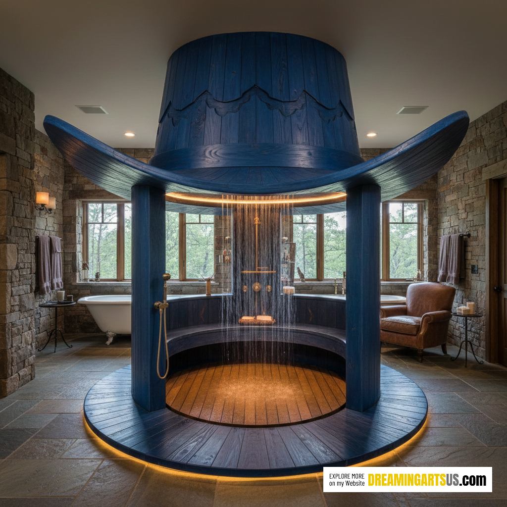 Wooden Cowboy Hat Shower