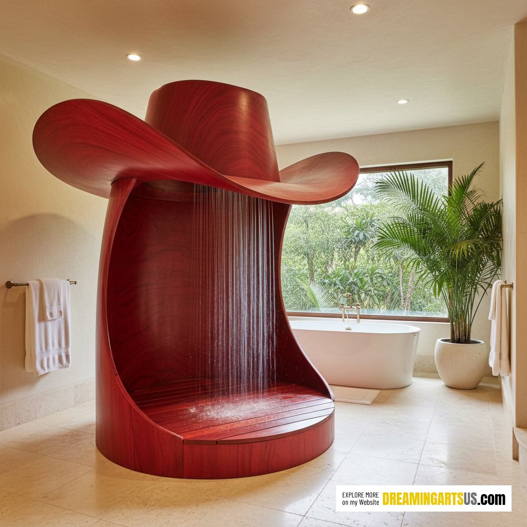 Wooden Cowboy Hat Shower