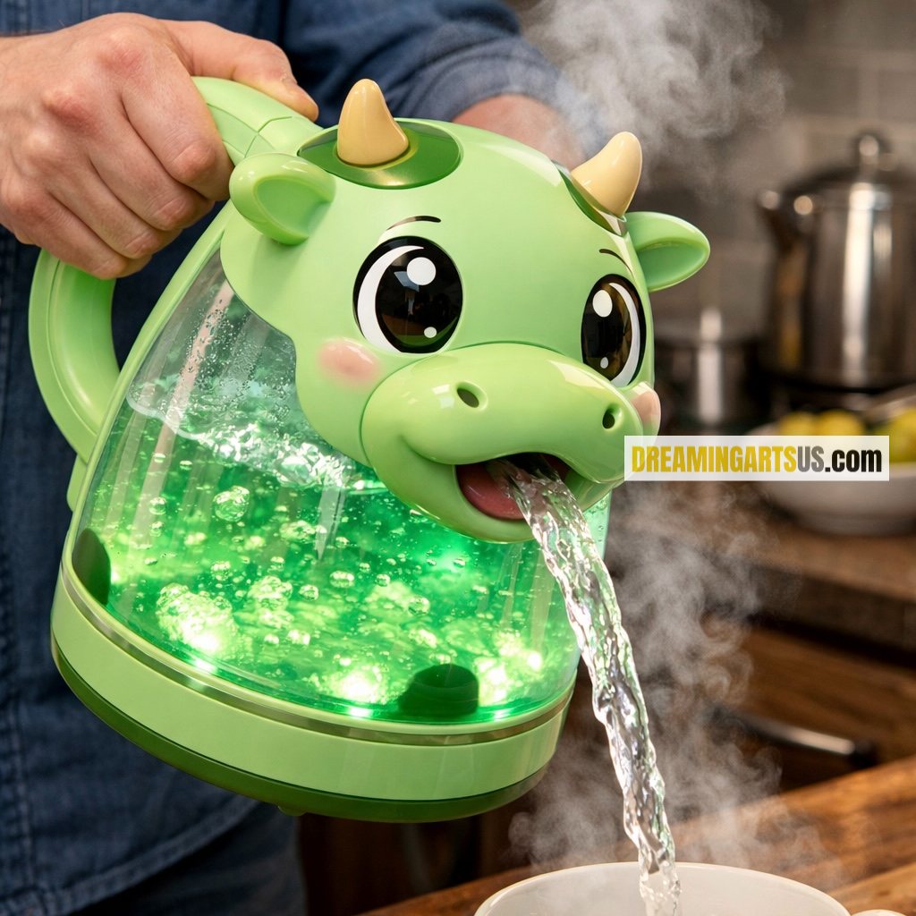 Cow-Shaped Electric Kettle