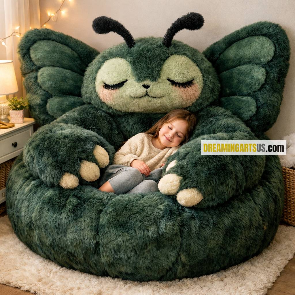 Fluffy Butterfly Bean Bags