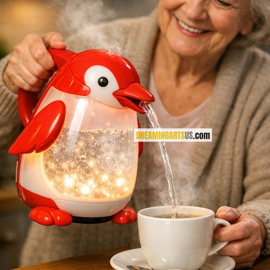 penguin-shaped kettles
