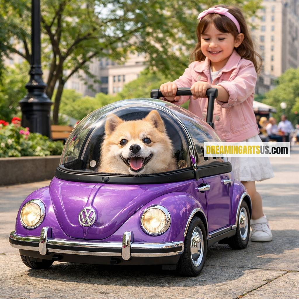 VW Beetle Pet Trolley Bags