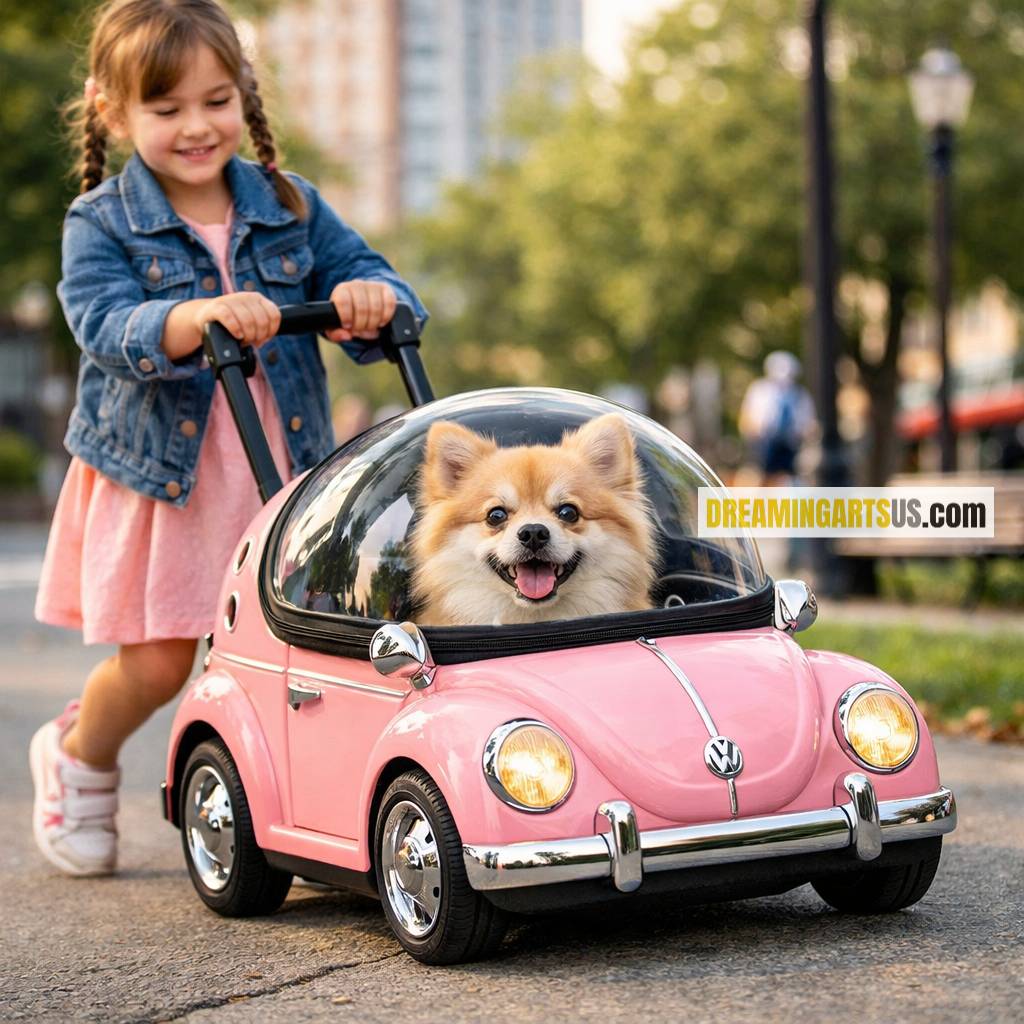VW Beetle Pet Trolley Bags