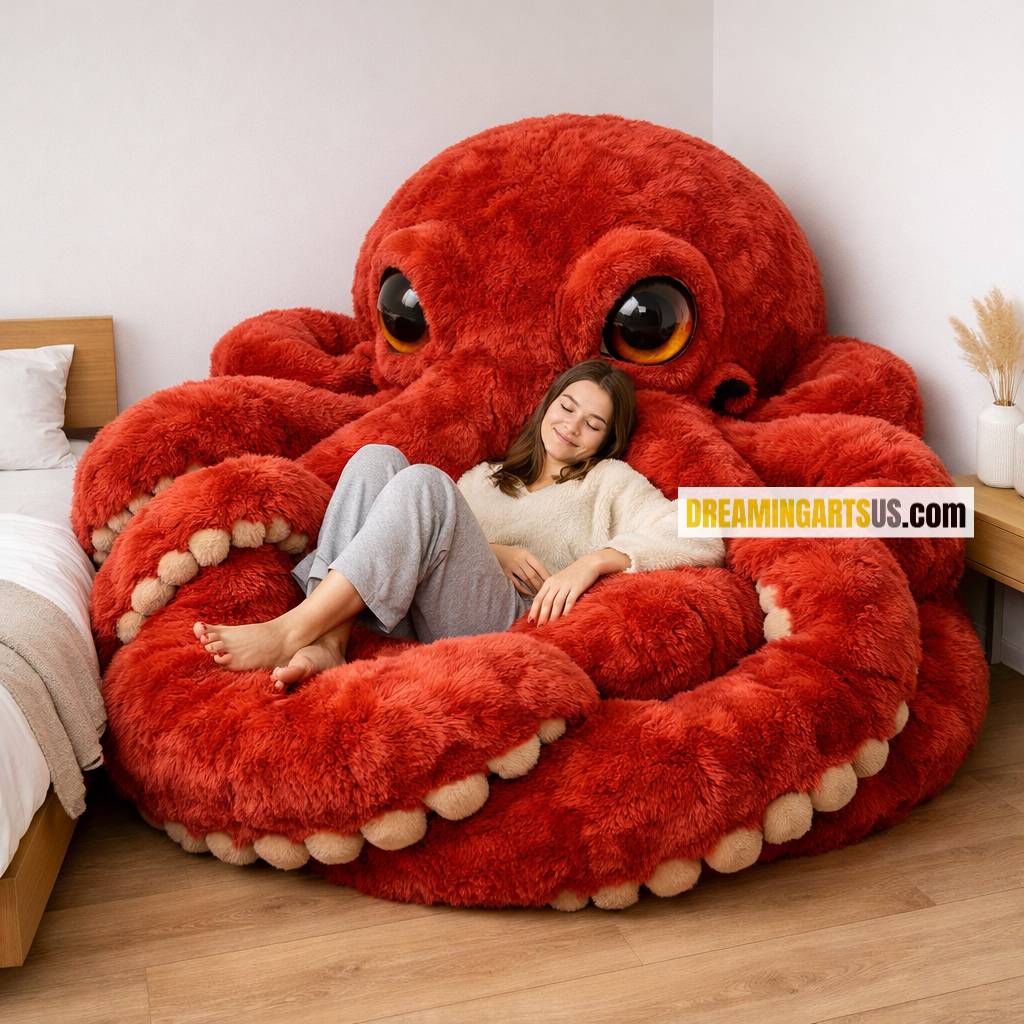 octopus-shaped bean bags