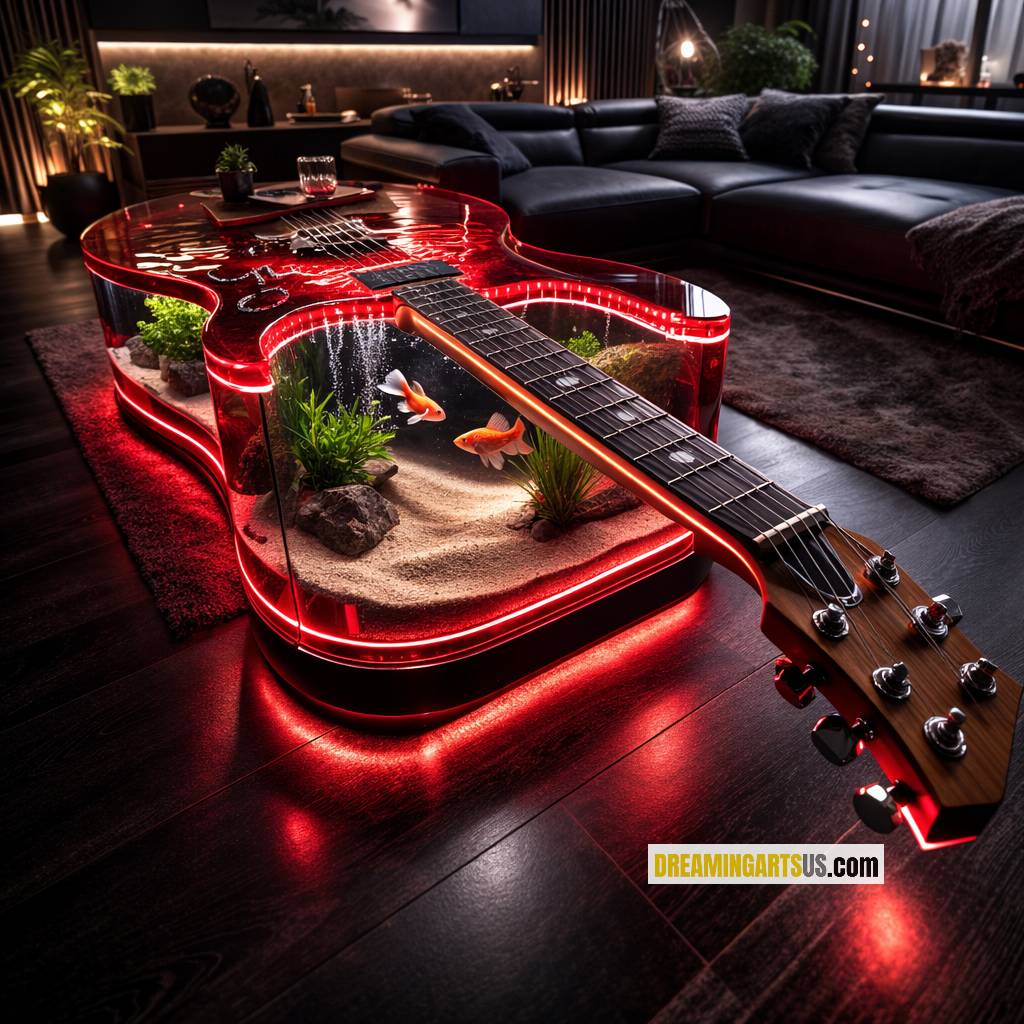 Guitar Aquarium Tables