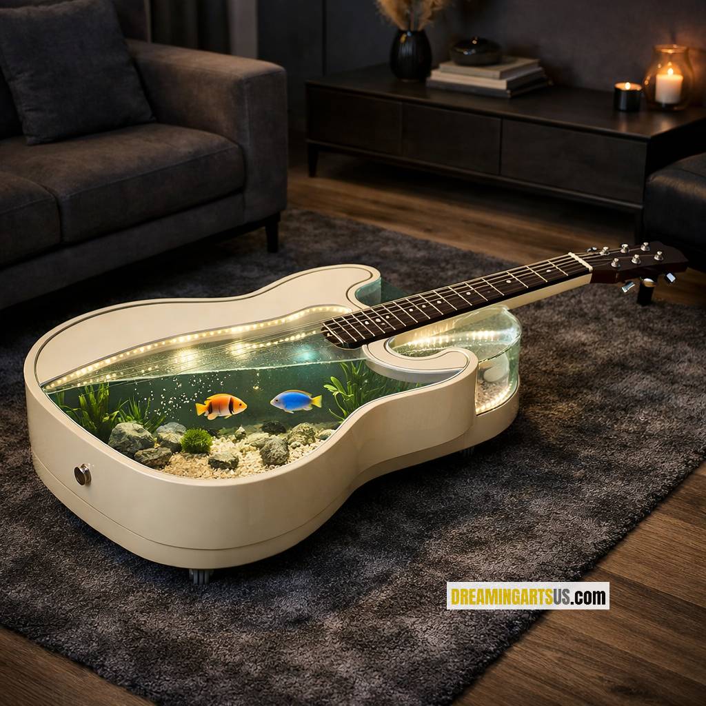 Guitar Aquarium Tables