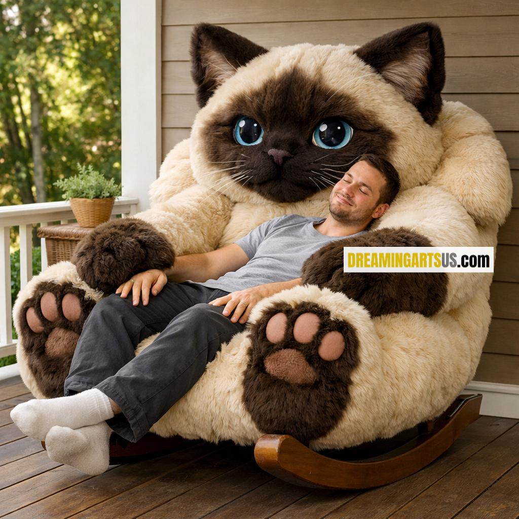cat-shaped rocking chairs