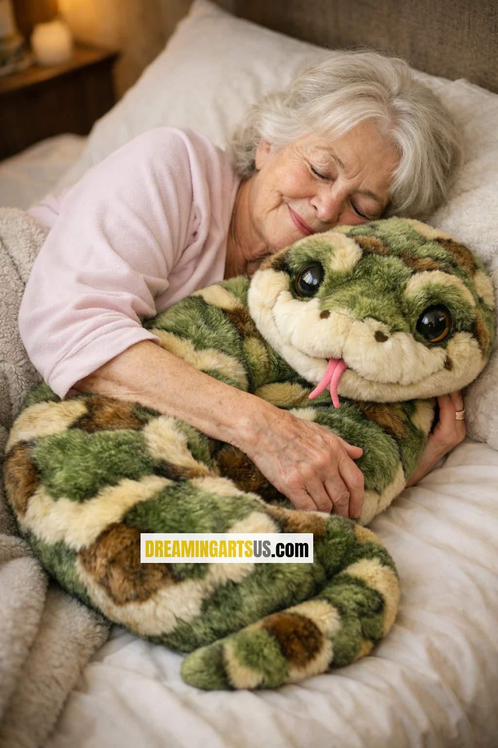 Fluffy Snake Hug Pillow