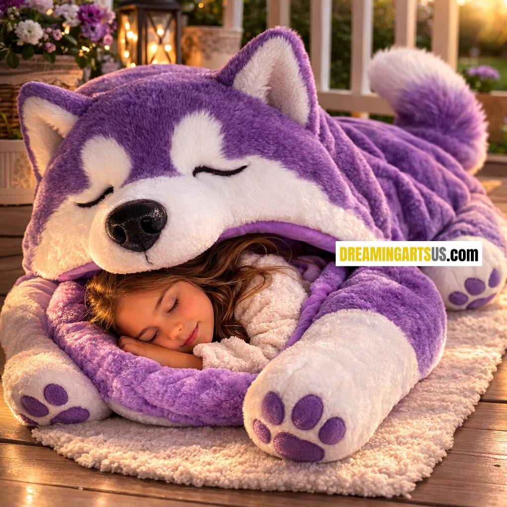 husky dog sleeping bag
