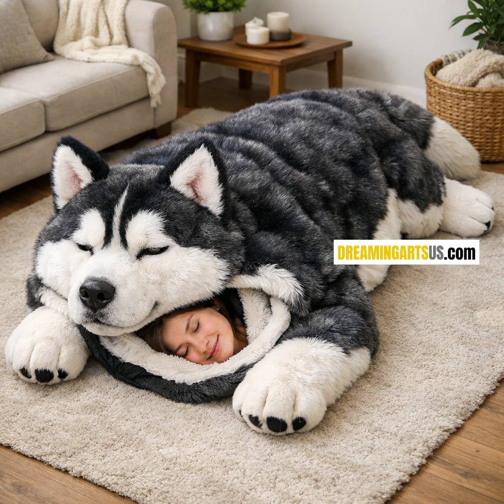 husky dog sleeping bag