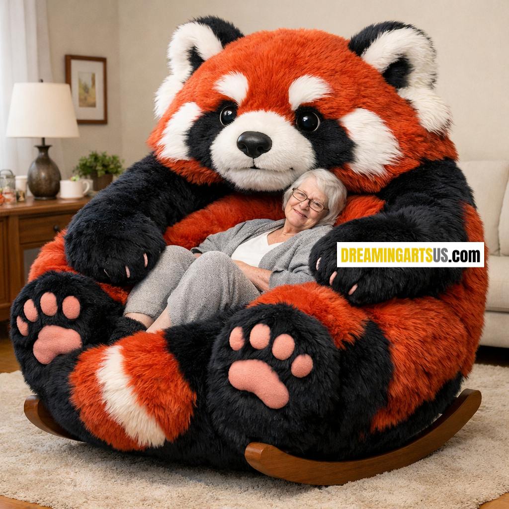 panda-shaped rocking chair