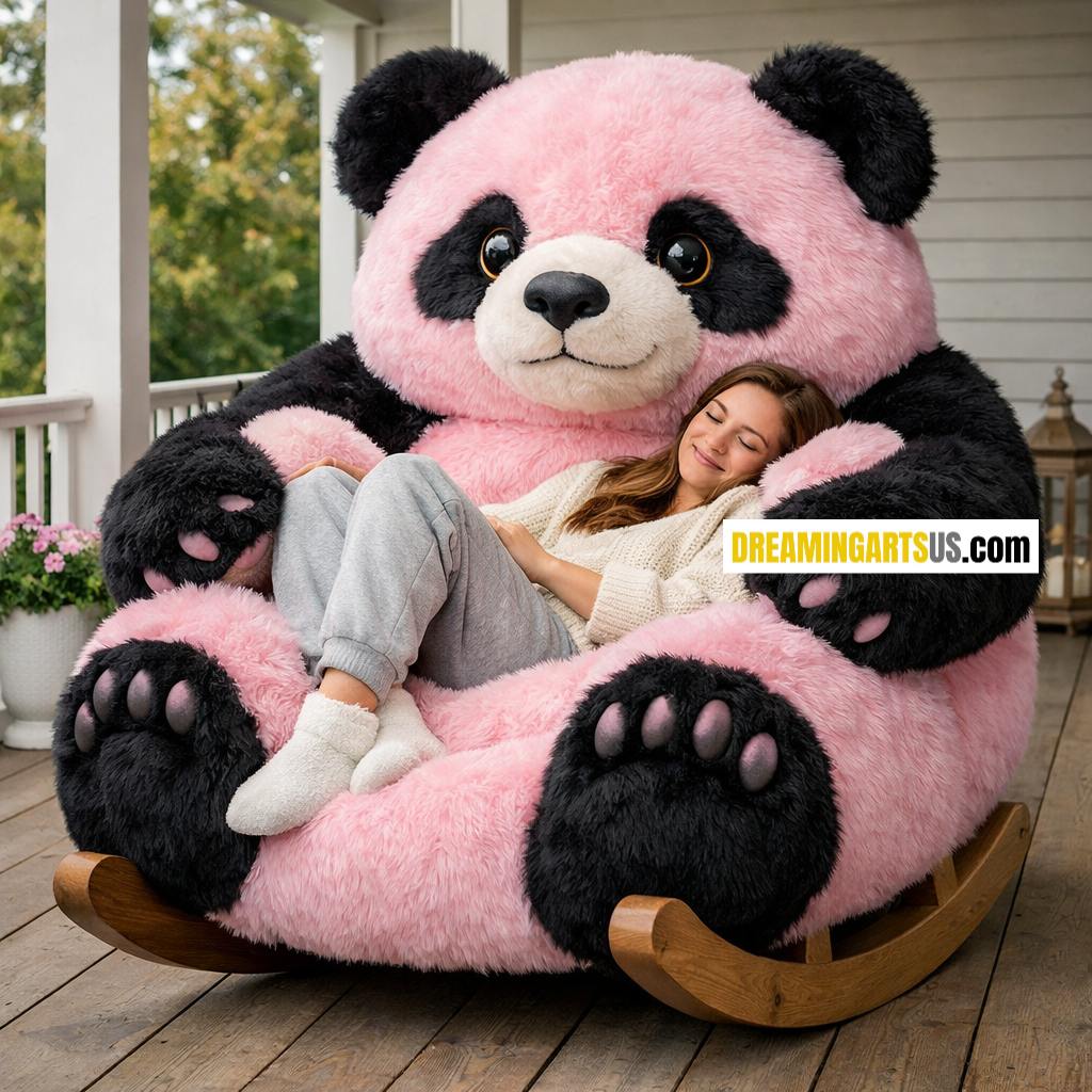 panda-shaped rocking chair