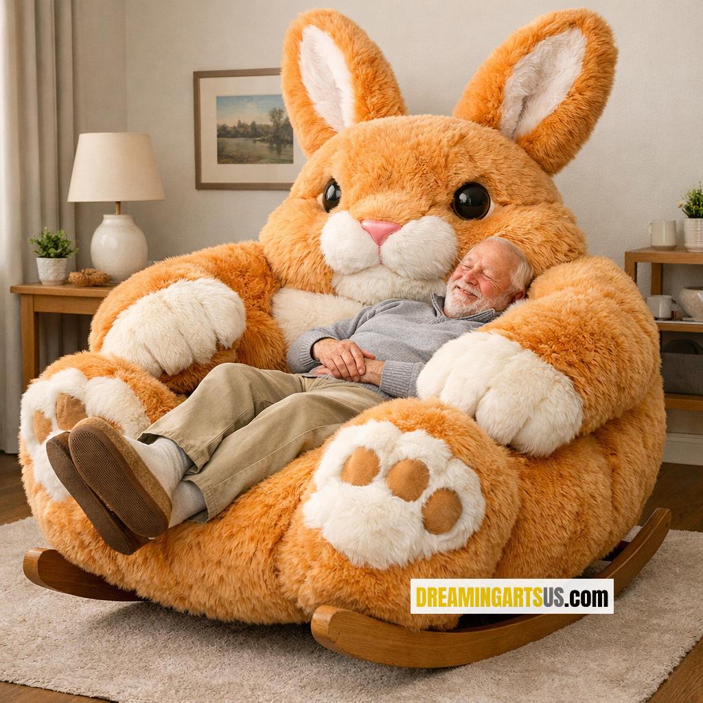 rabbit-shaped rocking chairs