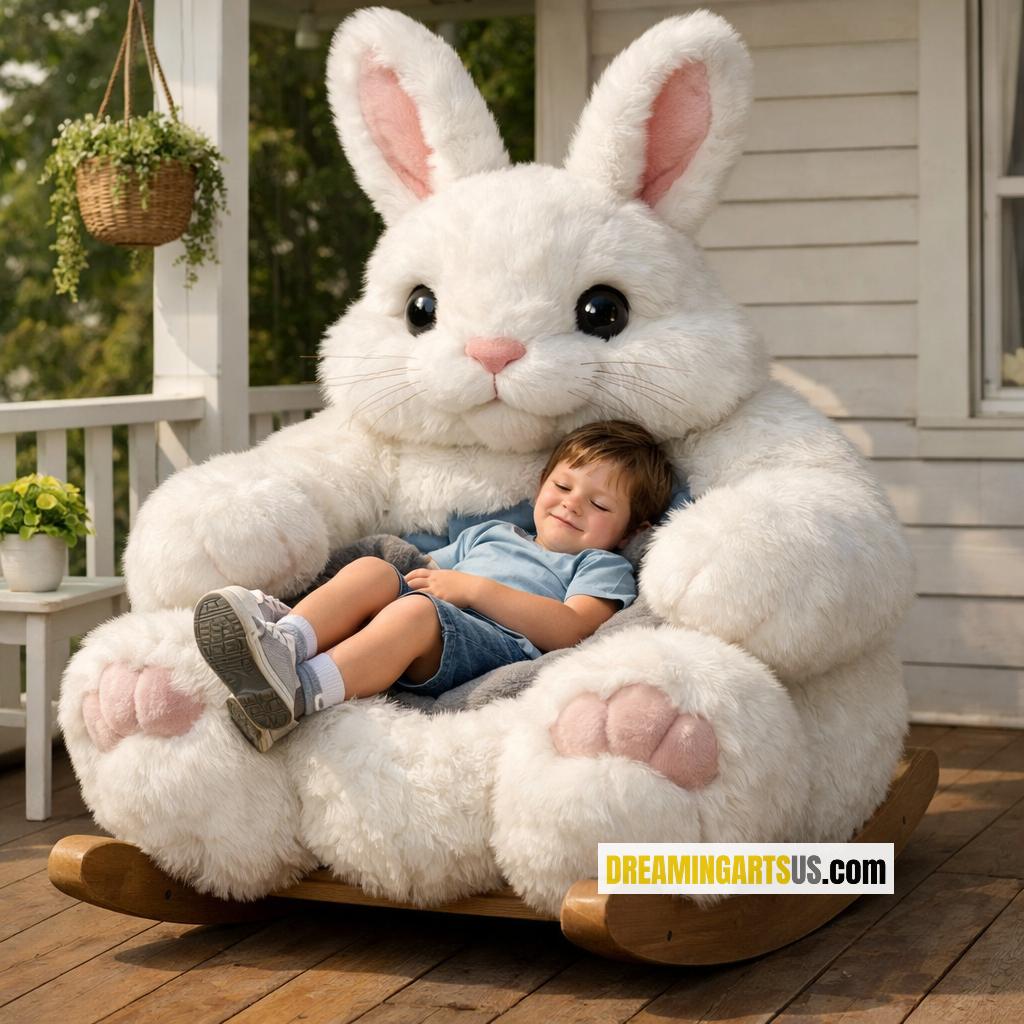rabbit-shaped rocking chairs