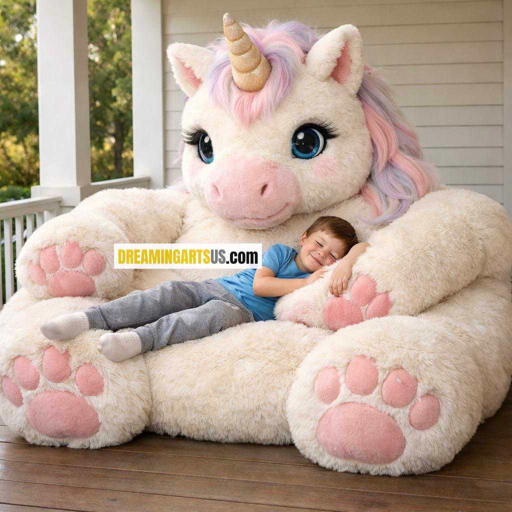 unicorn-shaped sofa