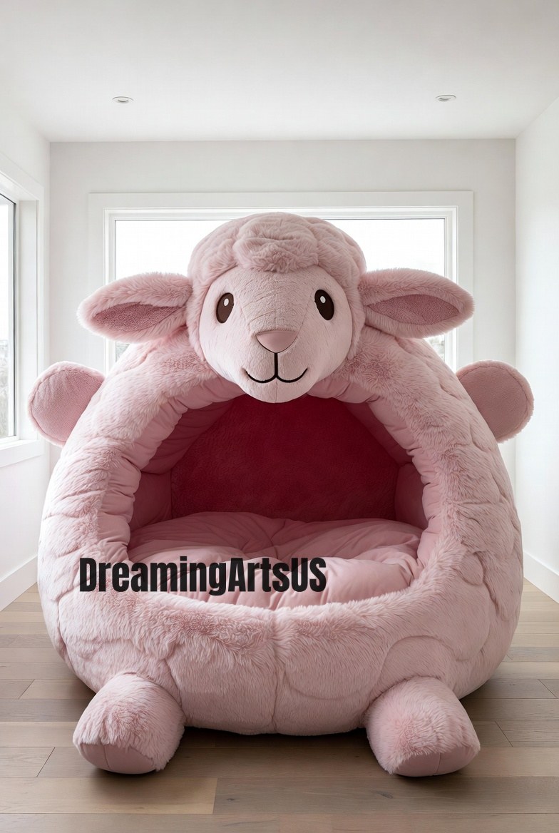 sheep-shaped lounger pod