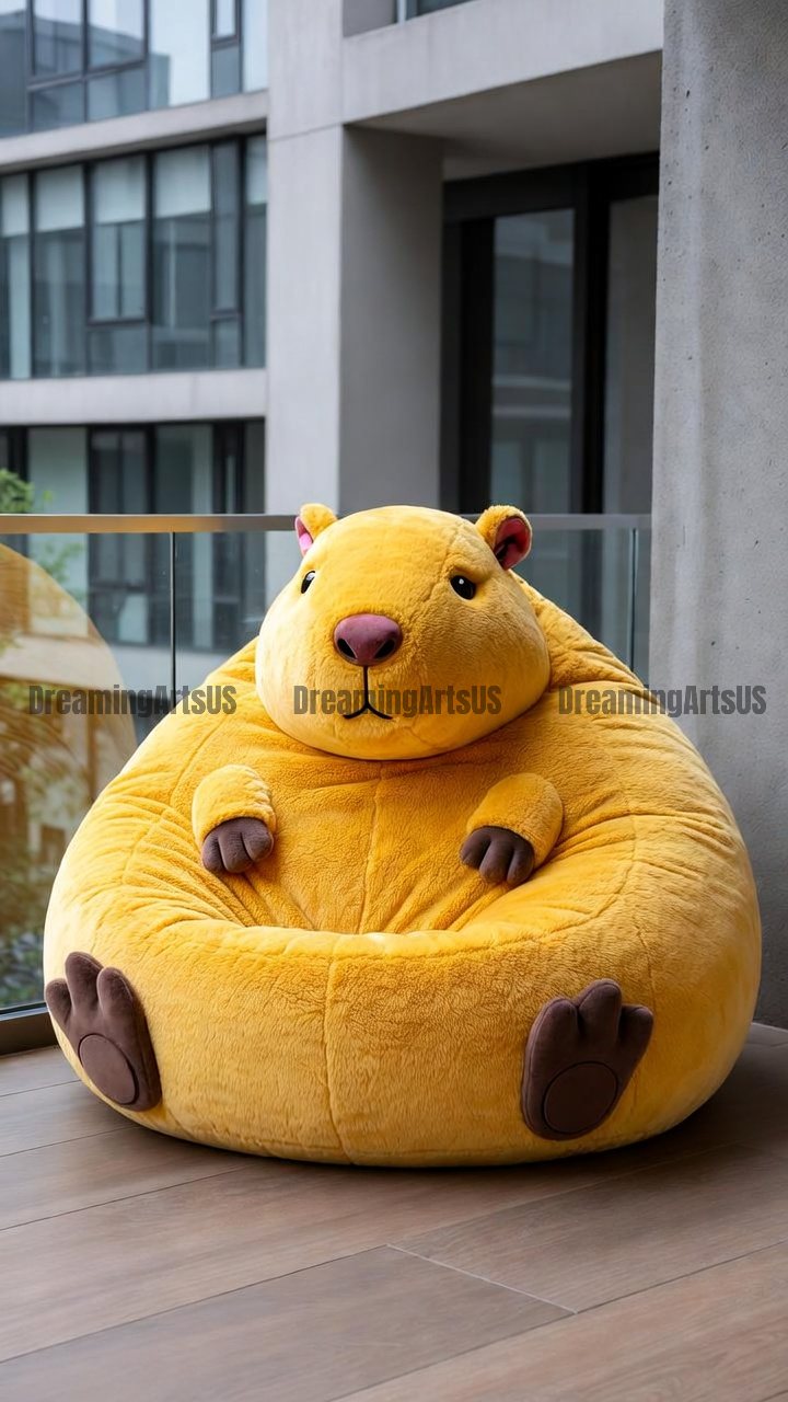 capybara-shaped bean bags