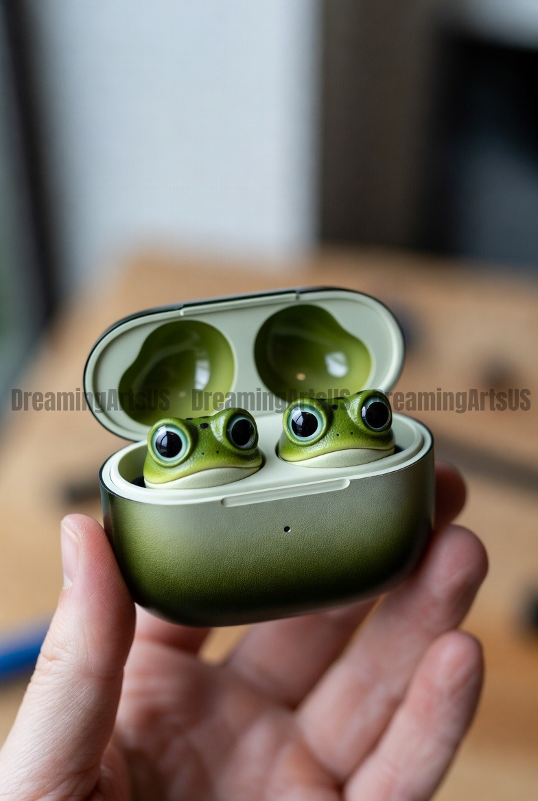 frog-shaped earbud