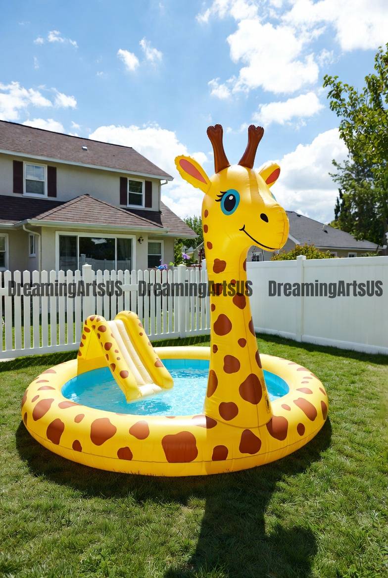 inflatable giraffe swimming pools