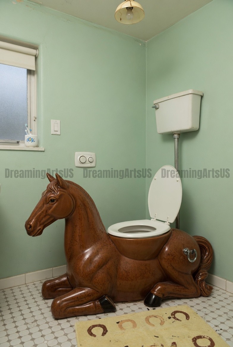 Horse Shaped Toilet