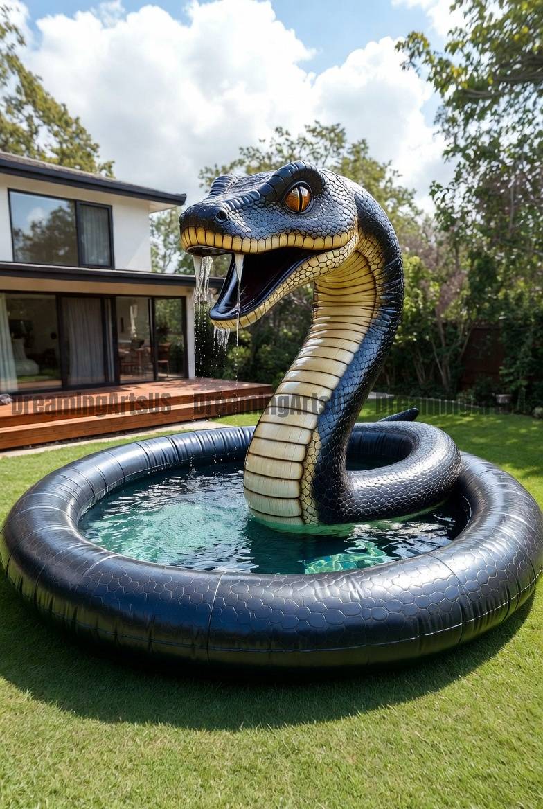 inflatable snake swimming pool