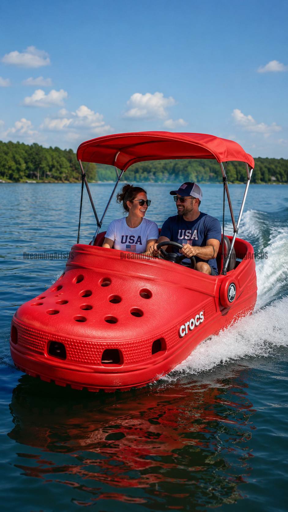 Crocs Shaped Boat