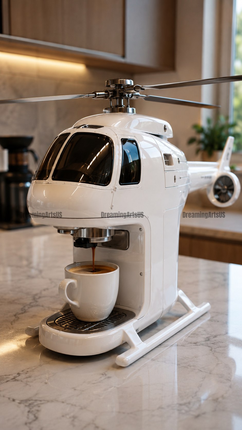 Helicopter Coffee Machine