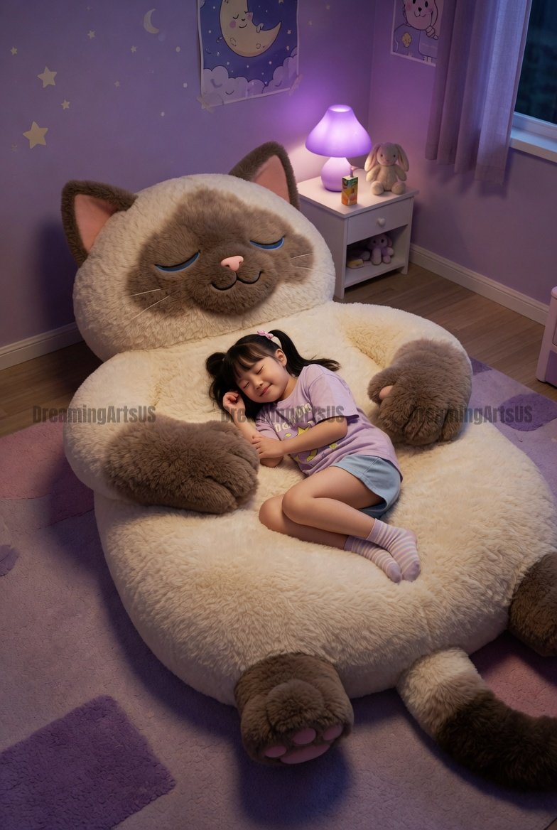 hugging cat-shaped bed