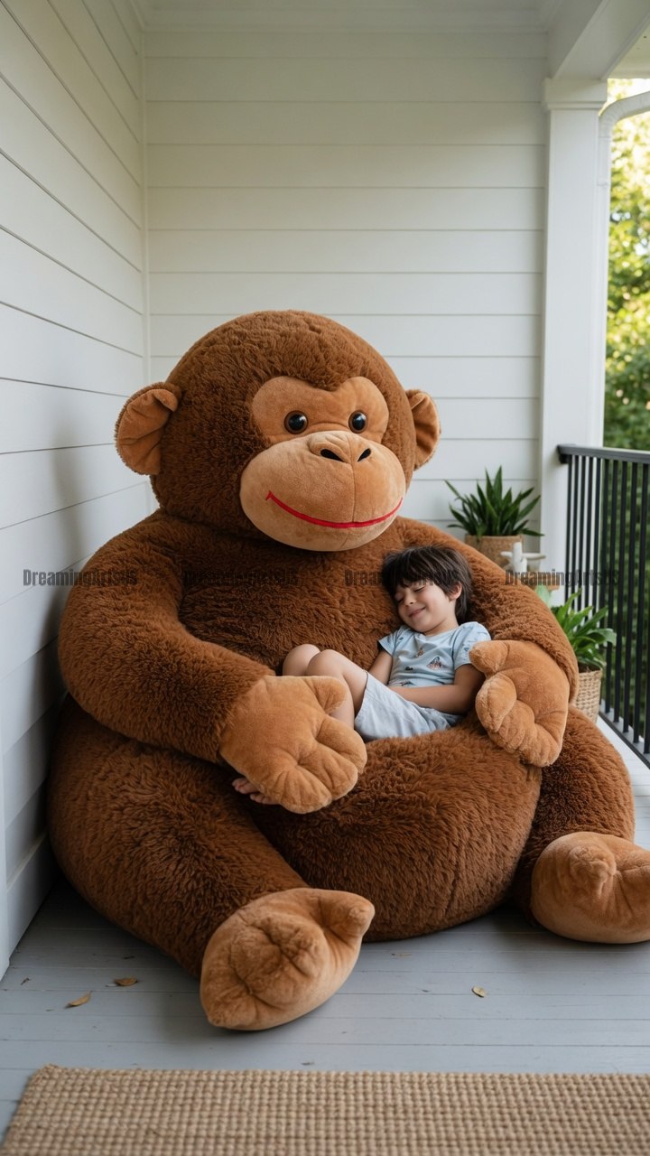 Monkey-Shaped Bean Bags