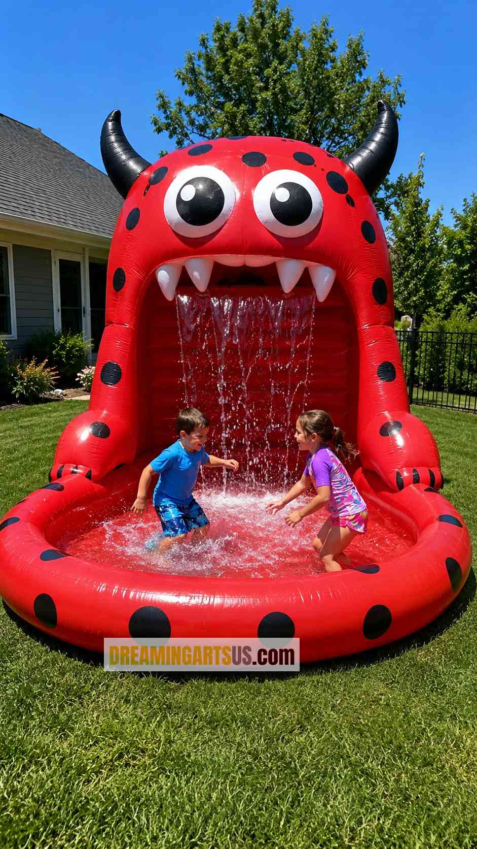 Inflatable Monster Shower Pools