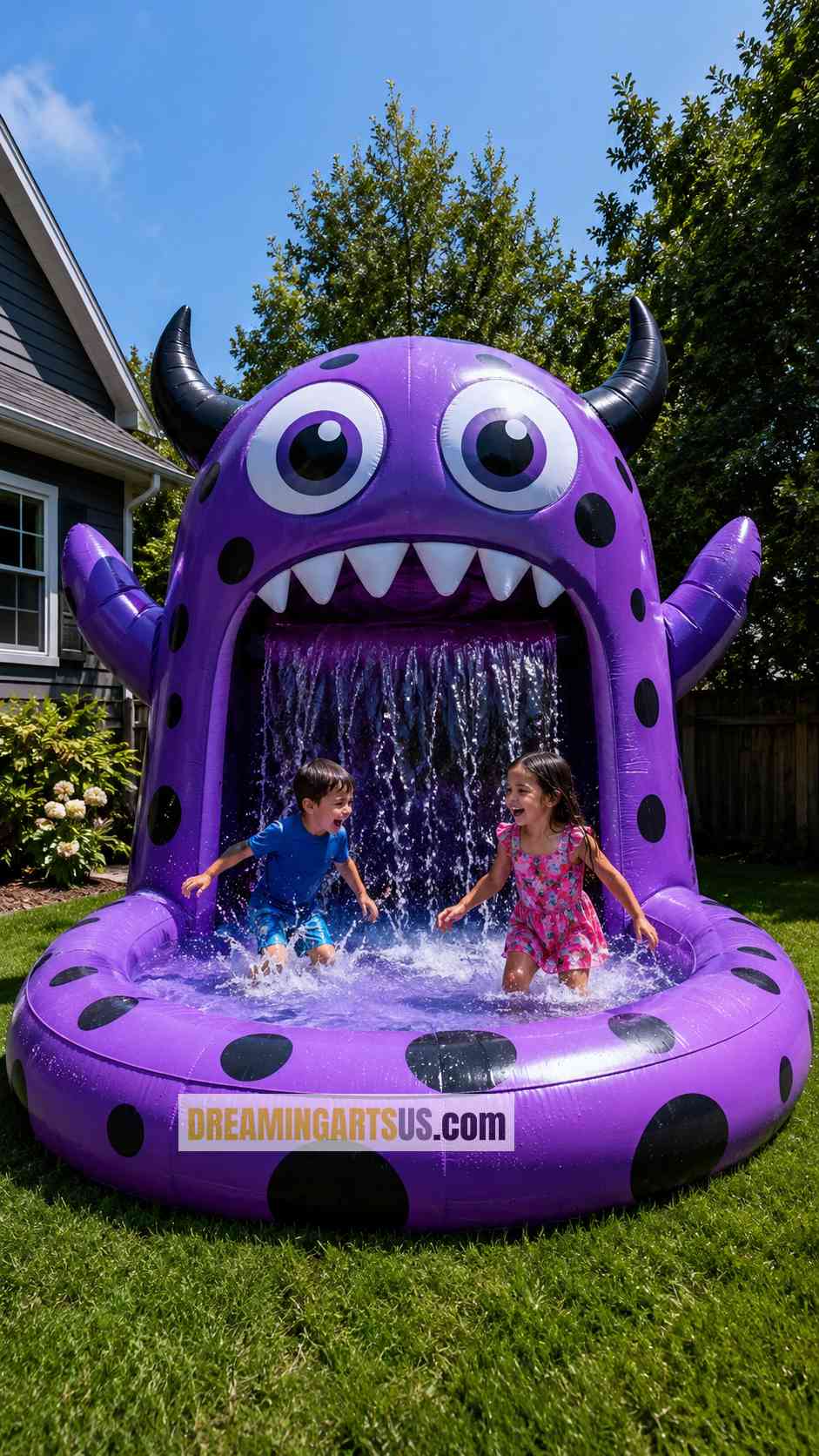 Inflatable Monster Shower Pools