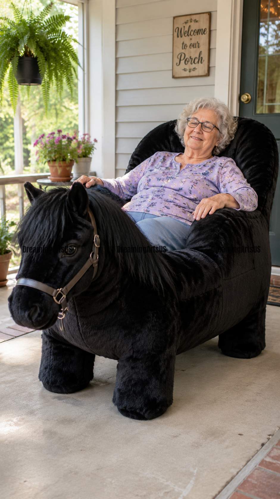 pony-shaped recliner