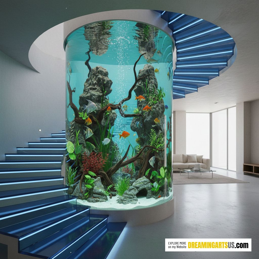 staircase aquarium
