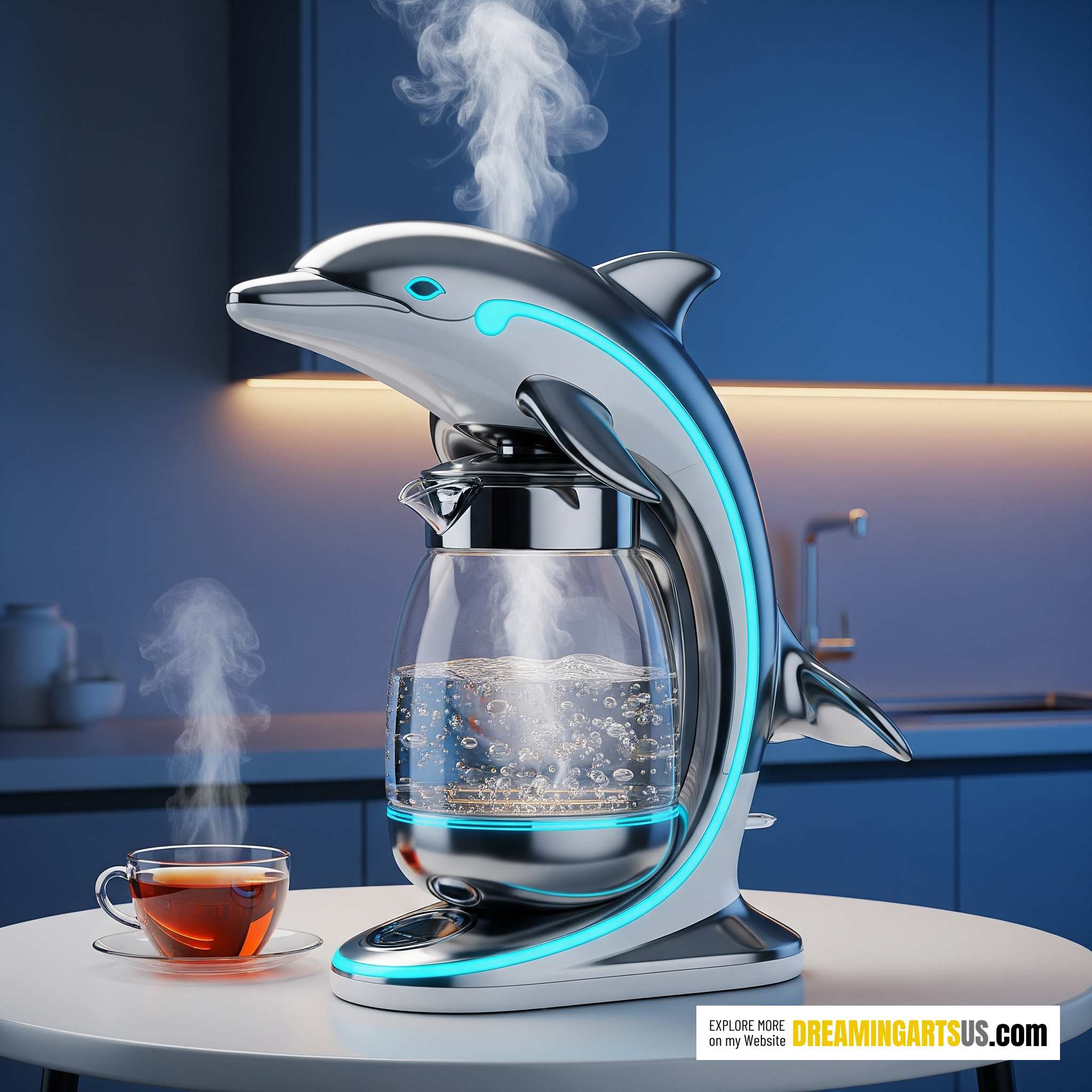 Dolphin-inspired Electric Kettle