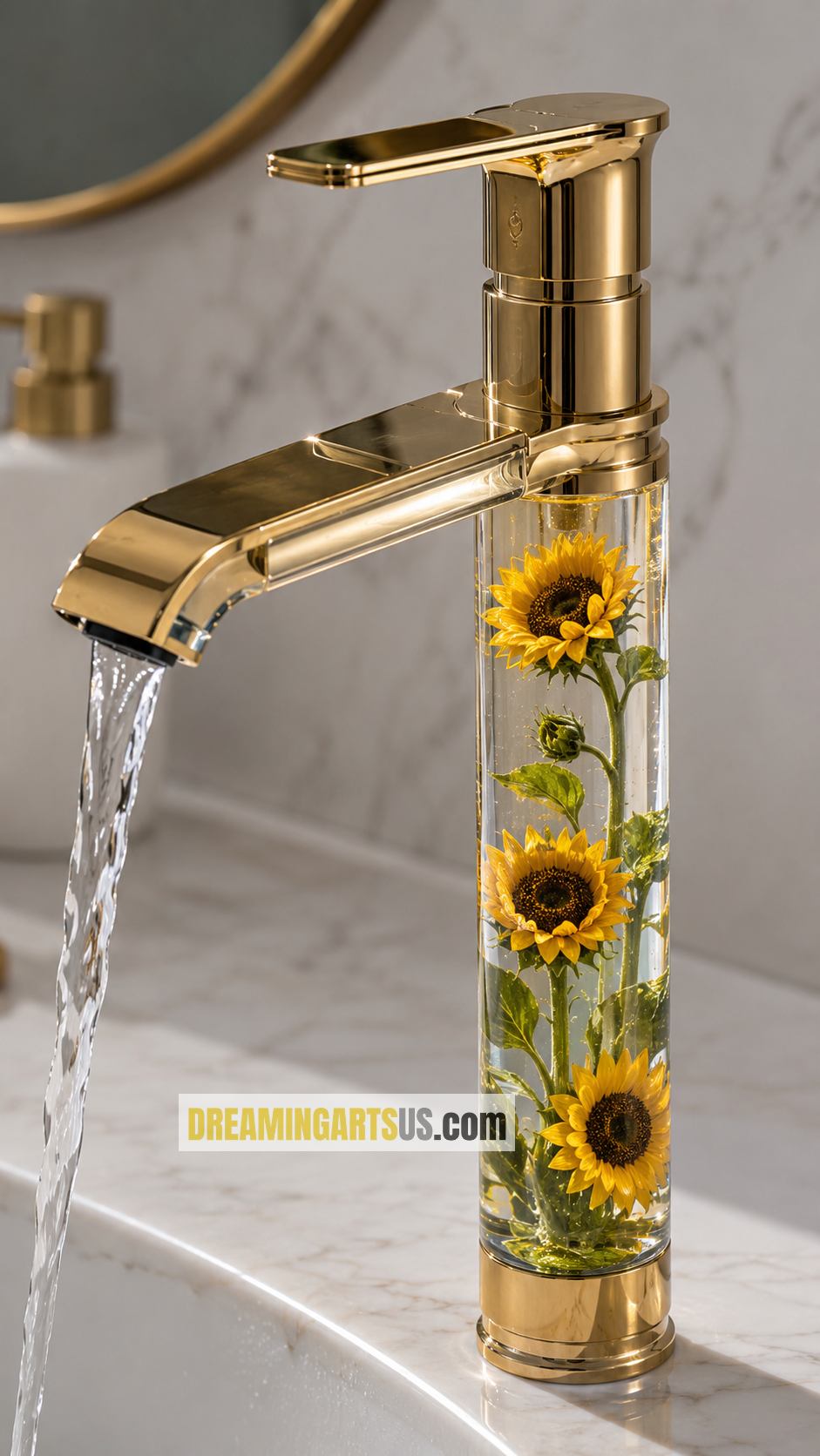 Flower Resin Faucets