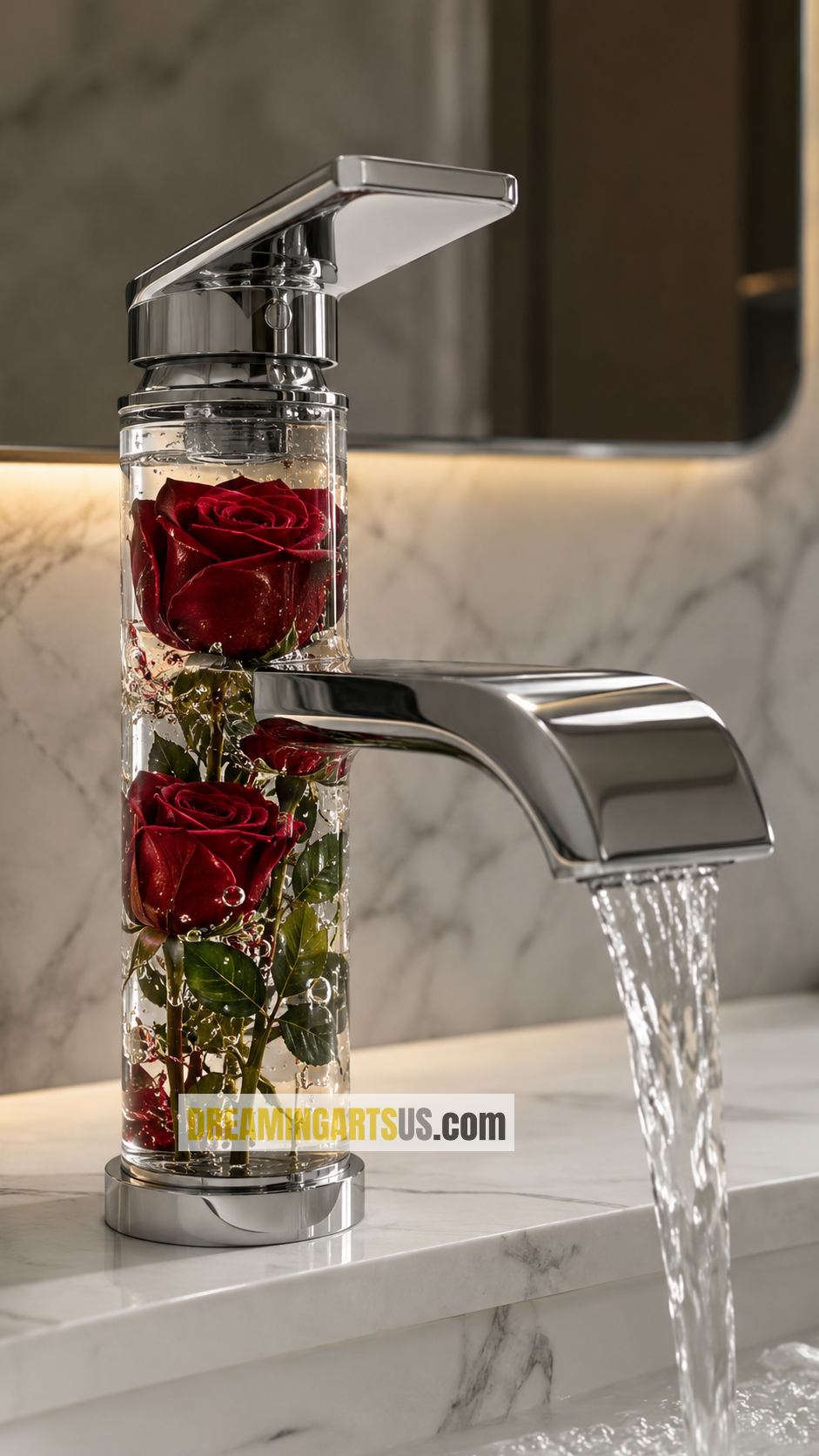 Flower Resin Faucets