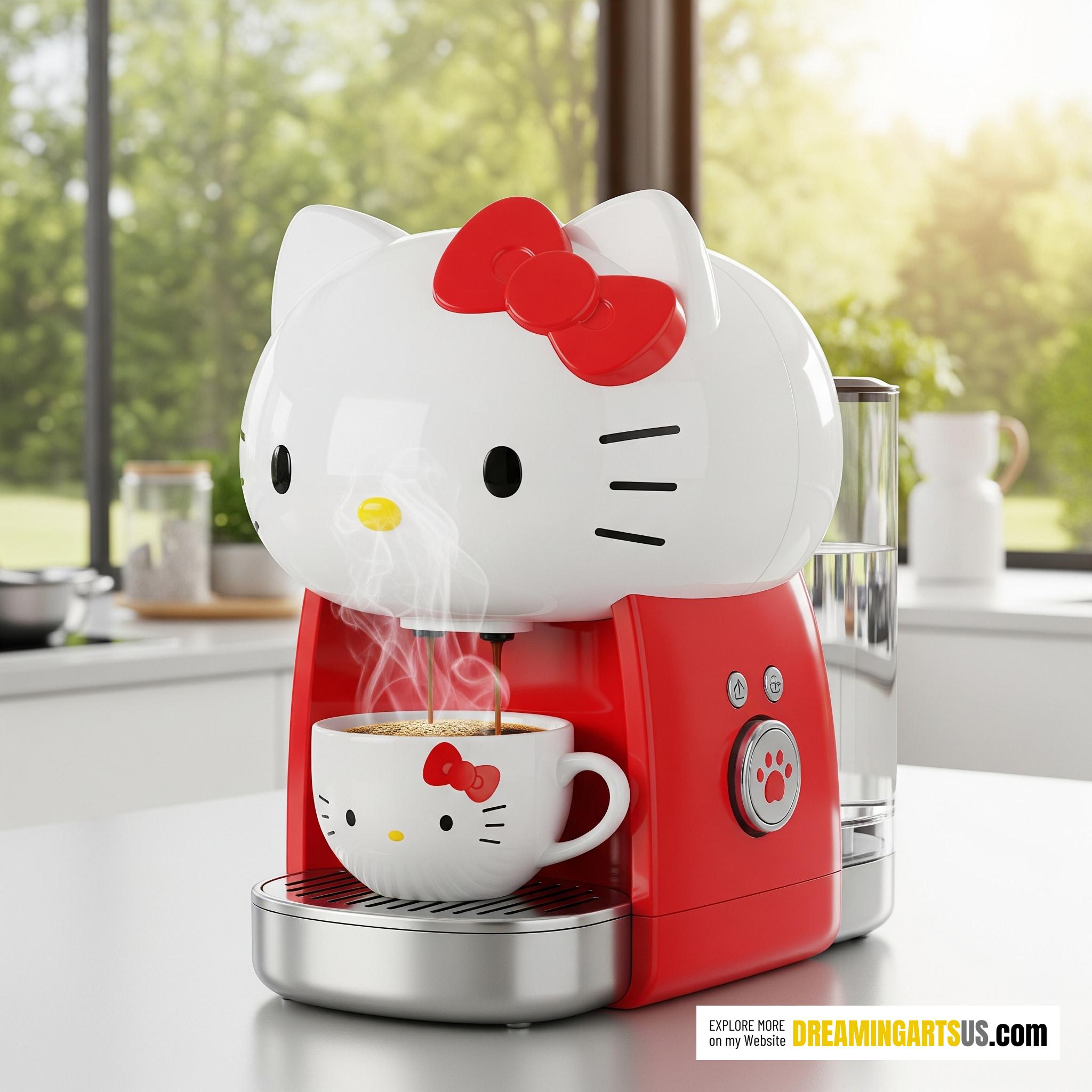 Hello Kitty Inspired Coffee Maker