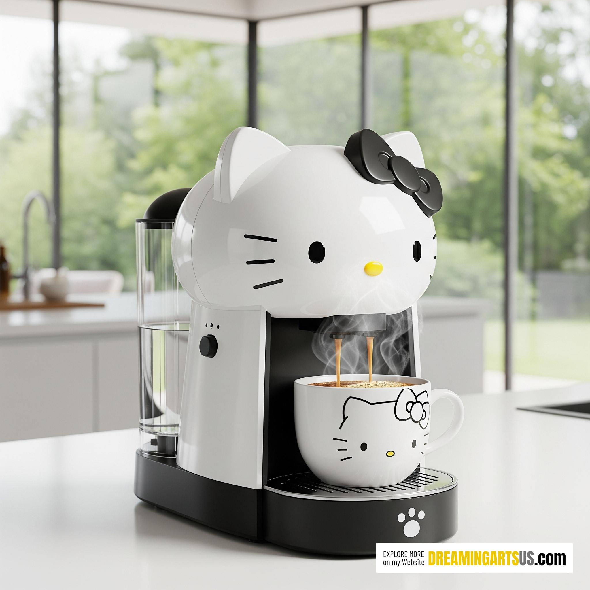 Hello Kitty Inspired Coffee Maker