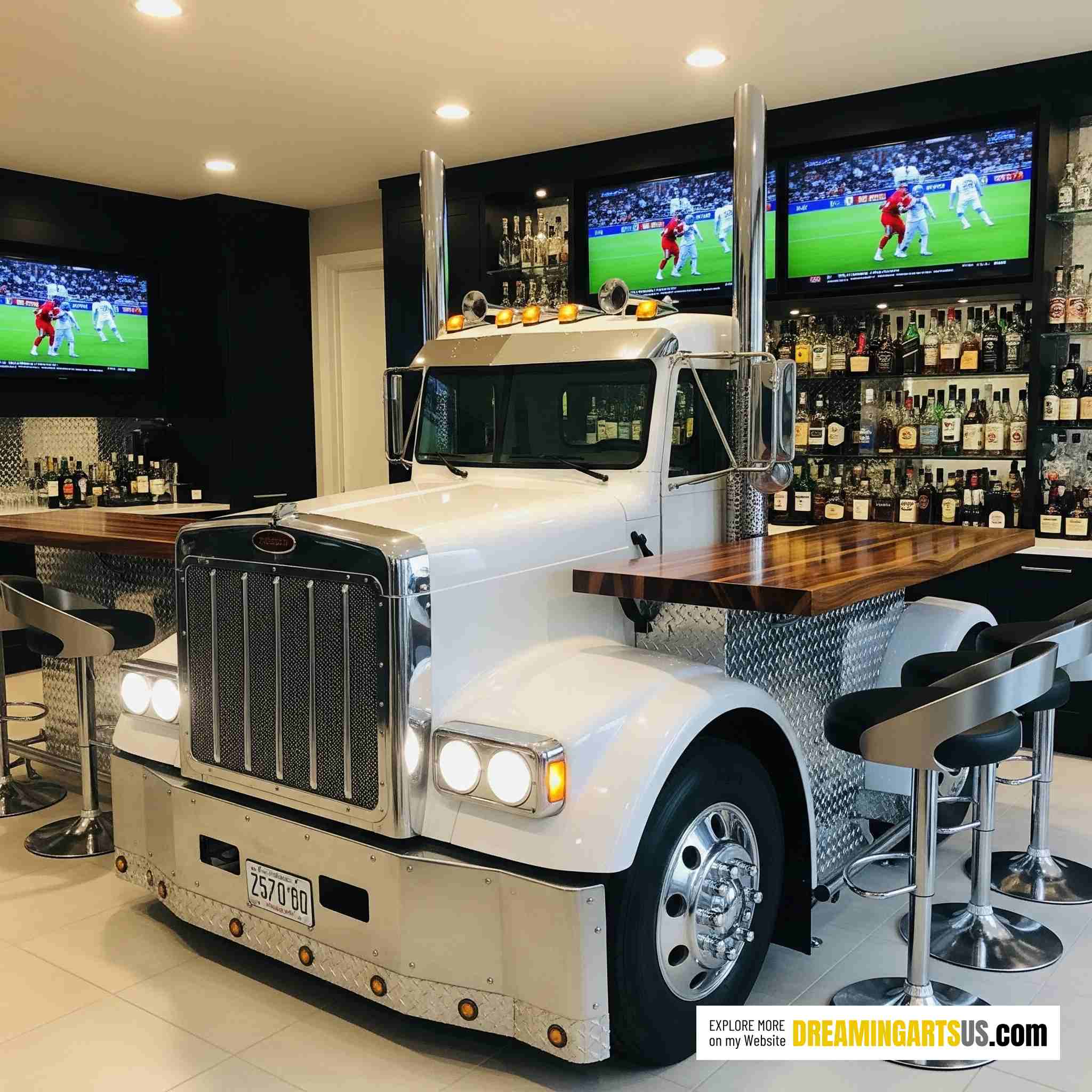 Semi truck Home Bar