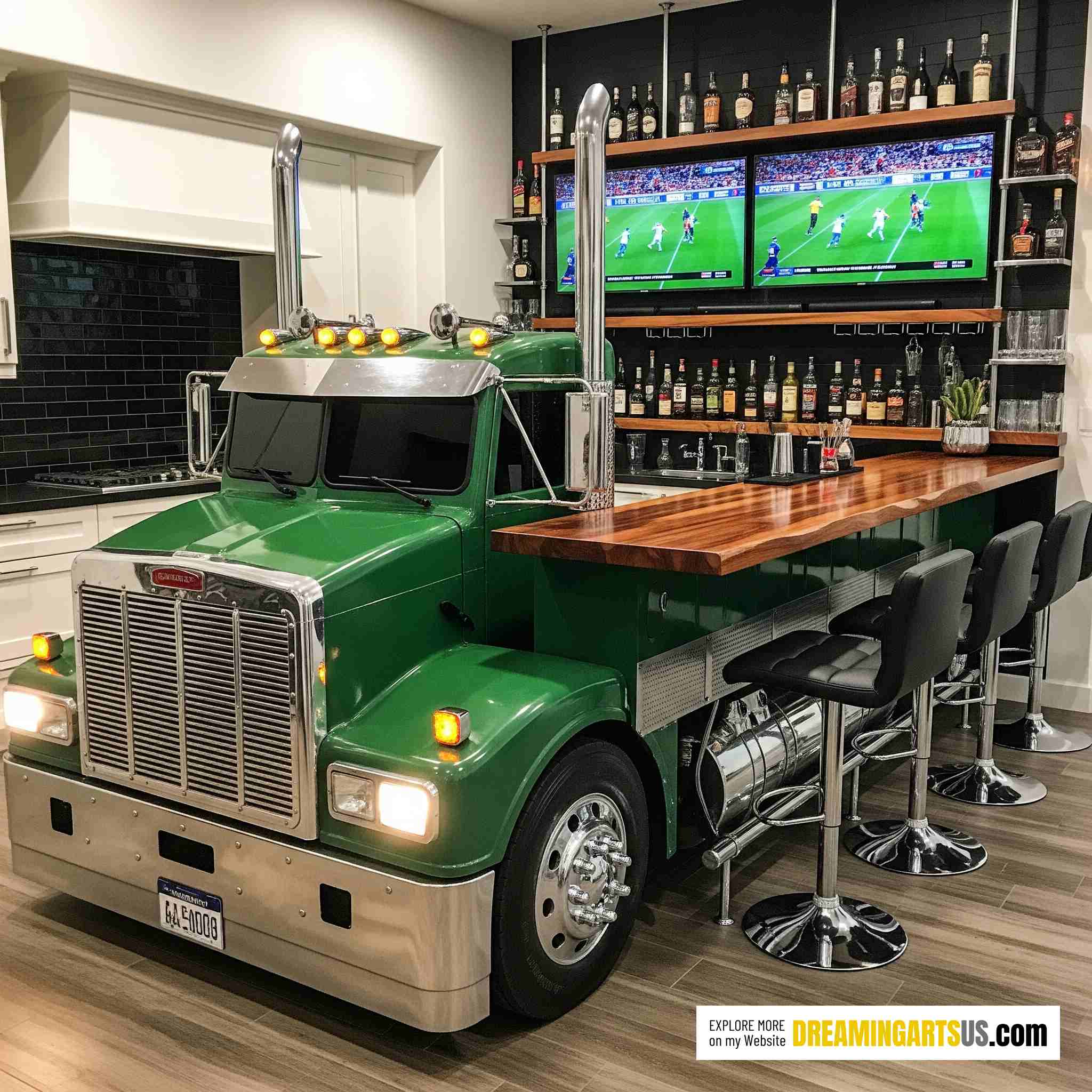 Semi truck Home Bar