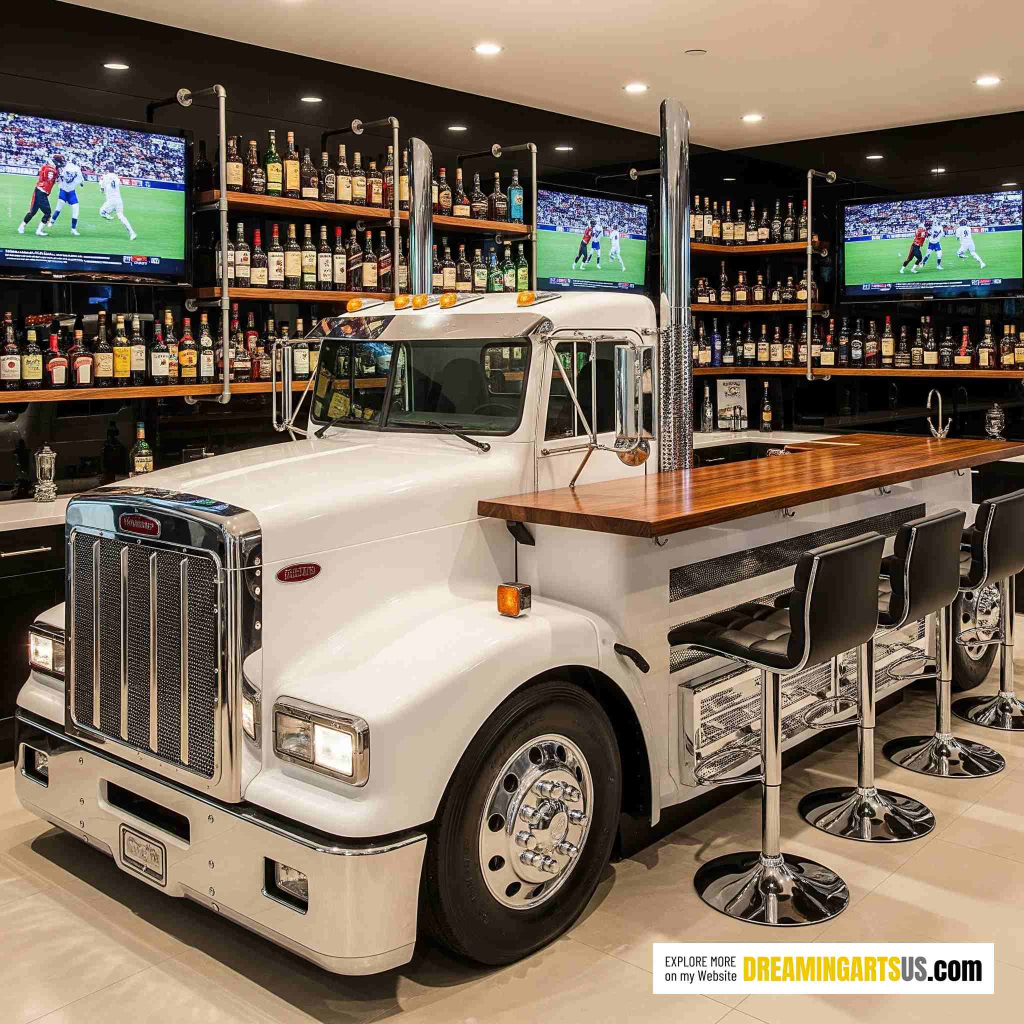 Semi truck Home Bar